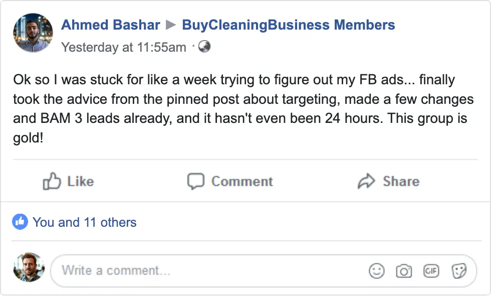 buy a cleaning business