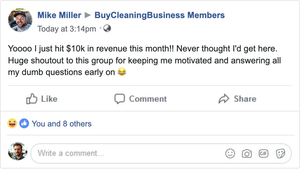 buy a cleaning business