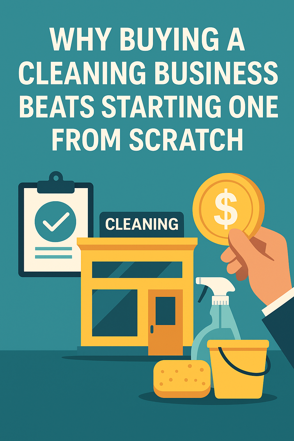 Discover why buying a cleaning business is faster, safer, and more profitable than starting one from scratch. Skip the risk and step into success today.